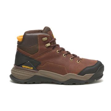 Caterpillar Provoke Mid Wasserdichte Sicherheitsstiefel Herren Kaffee | DE2919RW