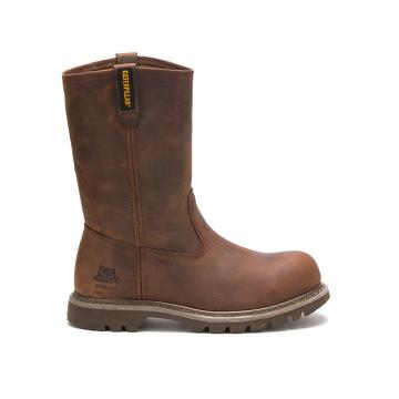 Caterpillar Revolver Steel Kappe Sicherheitsstiefel Damen Kaffee | DE2586MA