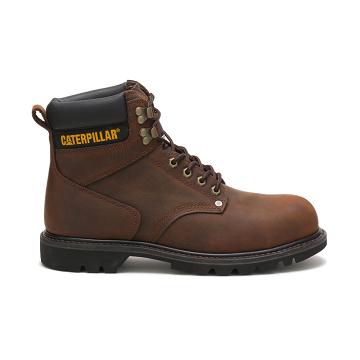Caterpillar Second Shift Steel Kappe Sicherheitsstiefel Herren Kaffee | DE2931PQ
