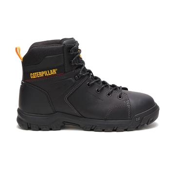 Caterpillar Wellspring Wasserdichte Metatarsal Guard Steel Kappe Sicherheitsstiefel Herren Schwarz | DE2941MA